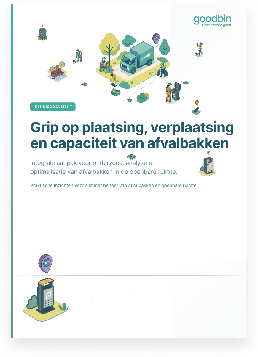 Grip op plaatsing, verplaatsing en capaciteit van afvalbakken